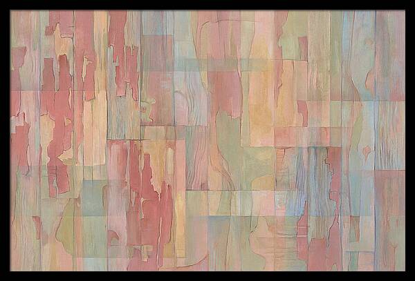 Peeling Red Paint Abstract