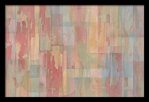 Peeling Red Paint Abstract