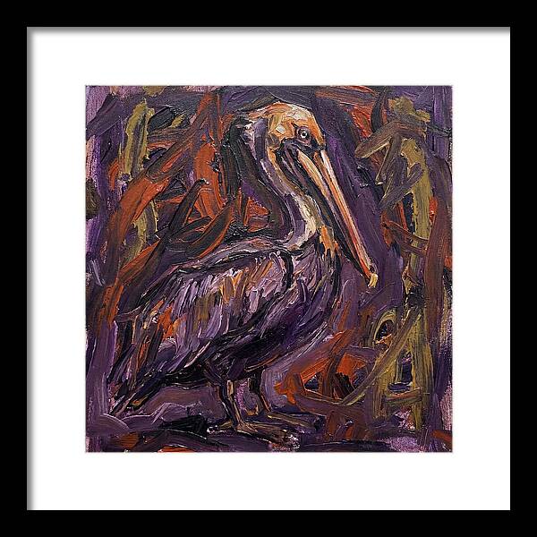 Pelican In Expressionist Style