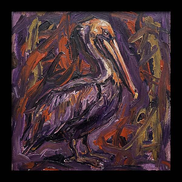 Pelican In Expressionist Style