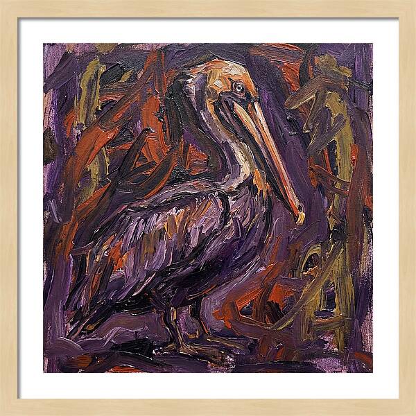 Pelican In Expressionist Style