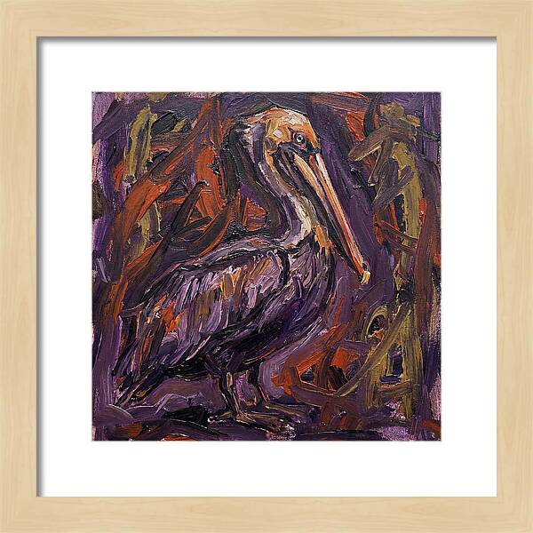 Pelican In Expressionist Style