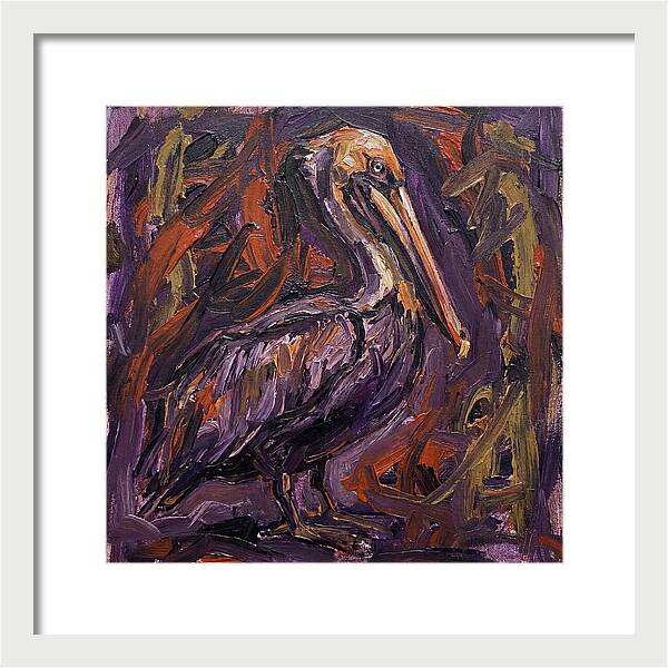 Pelican In Expressionist Style