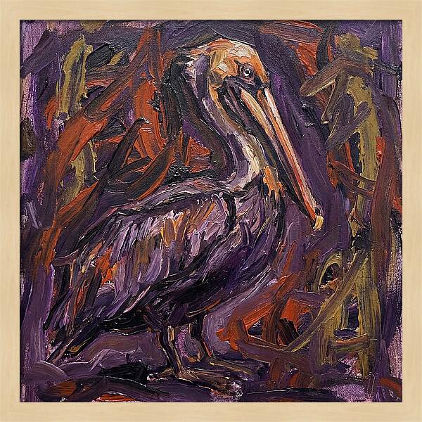 Pelican In Expressionist Style