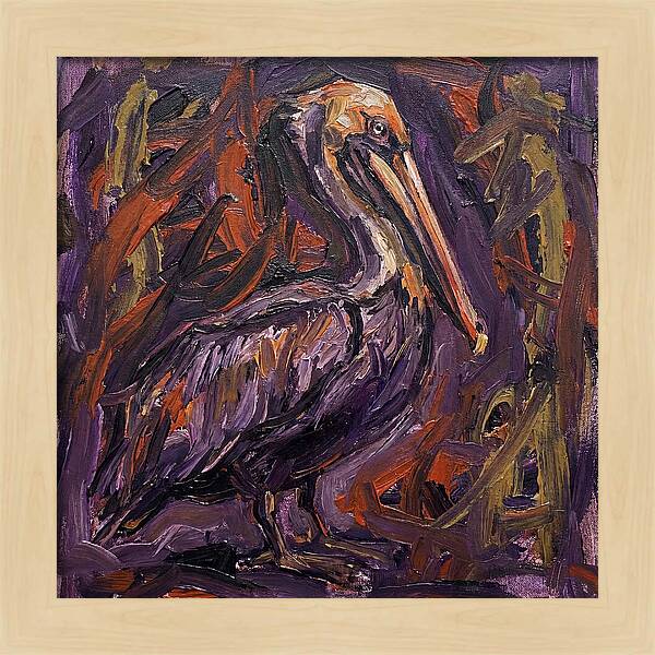 Pelican In Expressionist Style