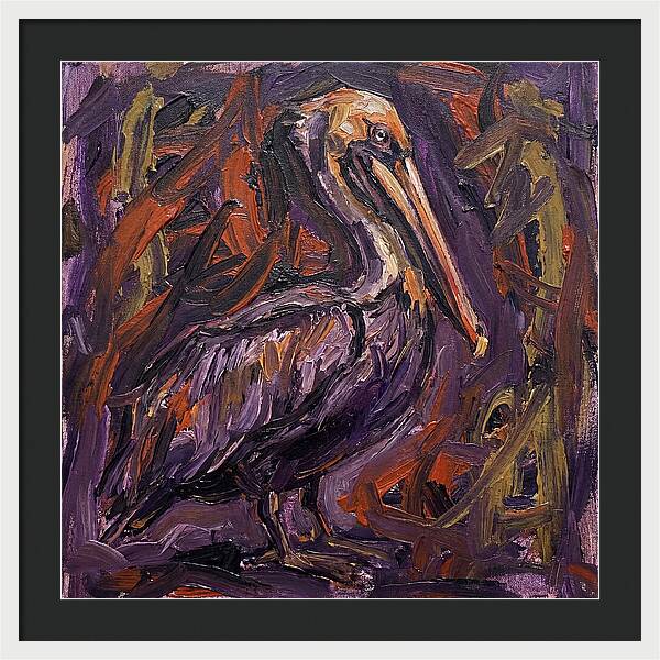 Pelican In Expressionist Style