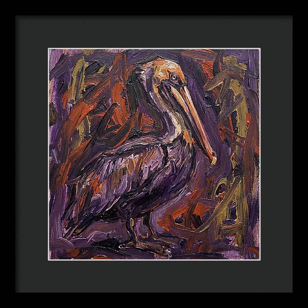 Pelican In Expressionist Style