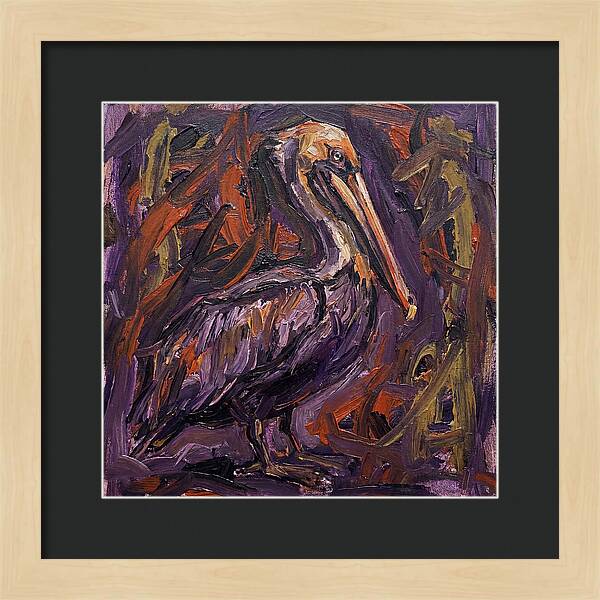 Pelican In Expressionist Style
