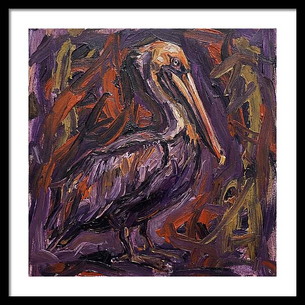 Pelican In Expressionist Style