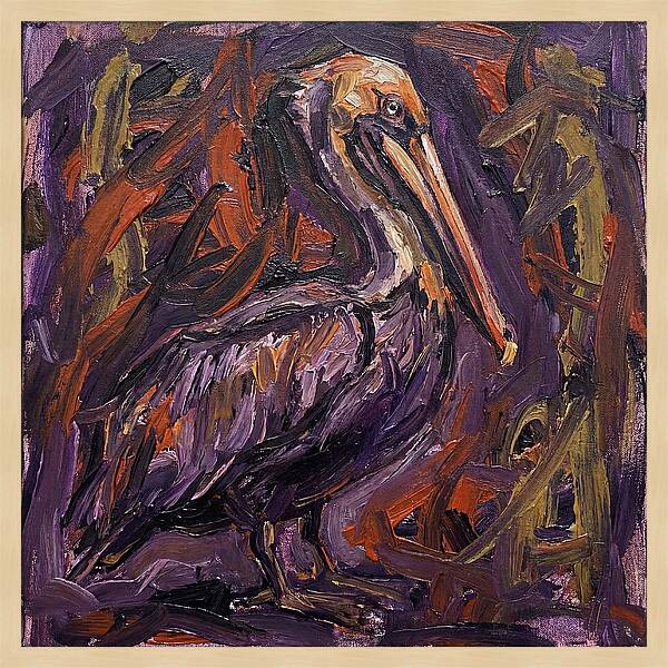 Pelican In Expressionist Style