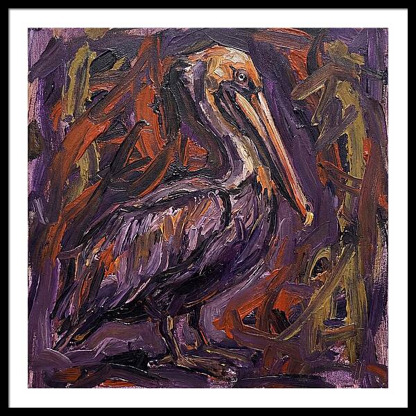 Pelican In Expressionist Style