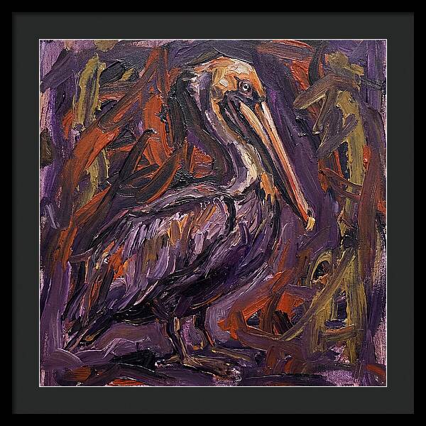 Pelican In Expressionist Style