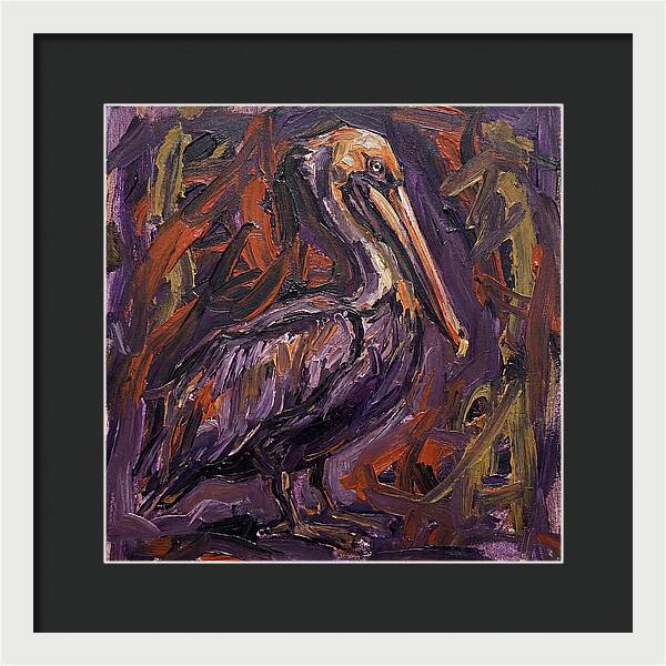 Pelican In Expressionist Style