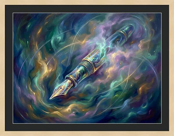 Pen In Cosmic Swirl