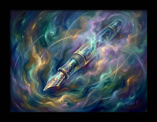 Pen In Cosmic Swirl