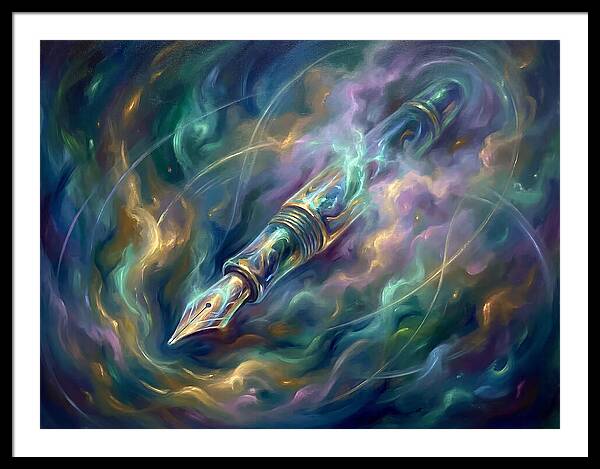 Pen In Cosmic Swirl
