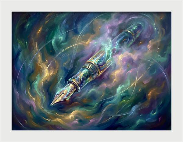 Pen In Cosmic Swirl