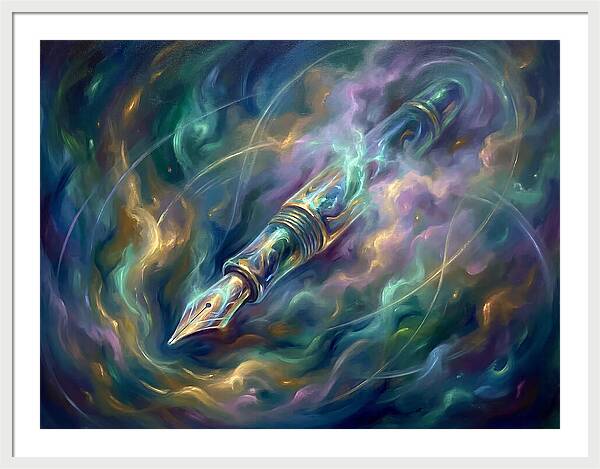 Pen In Cosmic Swirl