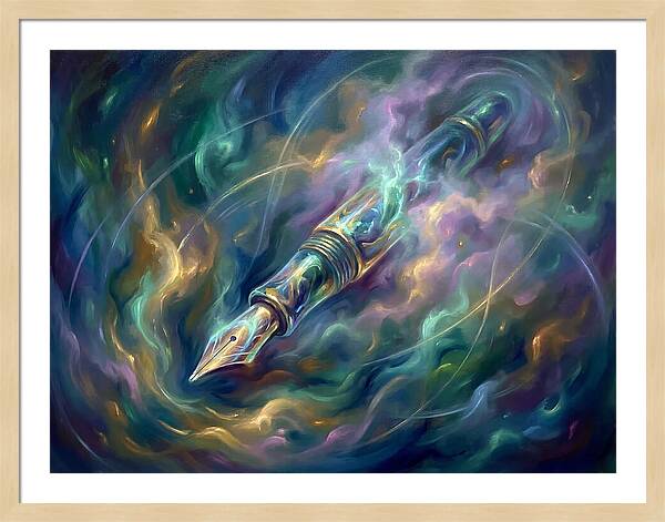 Pen In Cosmic Swirl