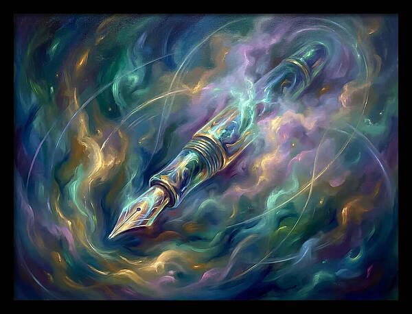 Pen In Cosmic Swirl
