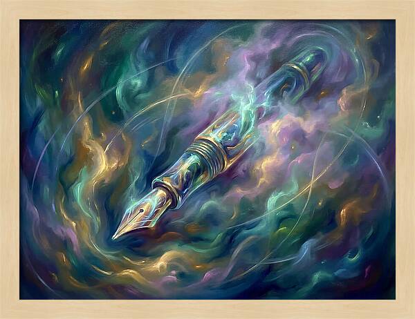 Pen In Cosmic Swirl