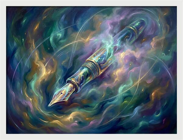 Pen In Cosmic Swirl