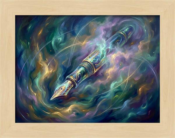 Pen In Cosmic Swirl