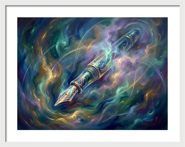 Pen In Cosmic Swirl
