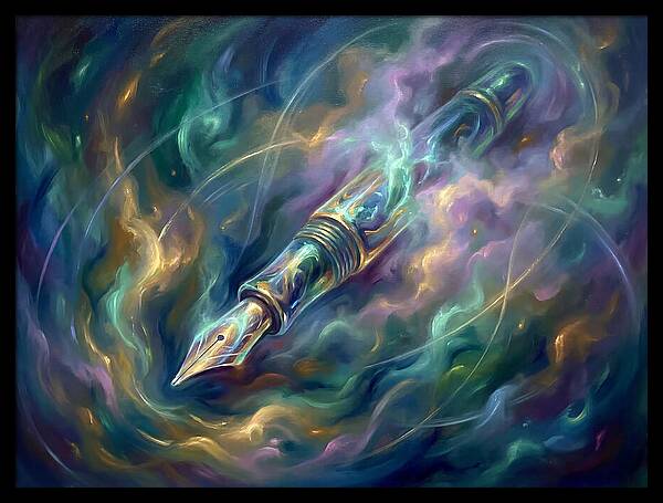 Pen In Cosmic Swirl