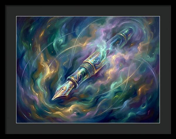 Pen In Cosmic Swirl