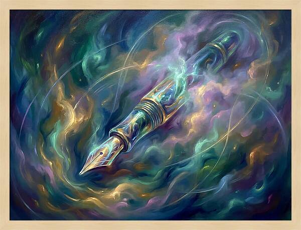 Pen In Cosmic Swirl
