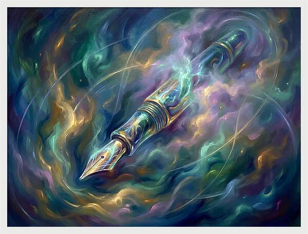 Pen In Cosmic Swirl