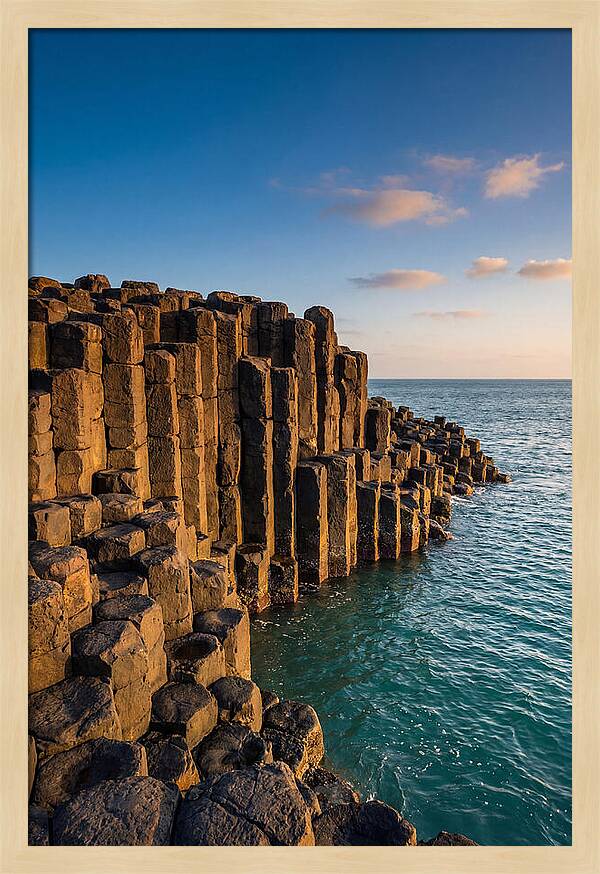 Penghu Basalt Columns At Golden Hour