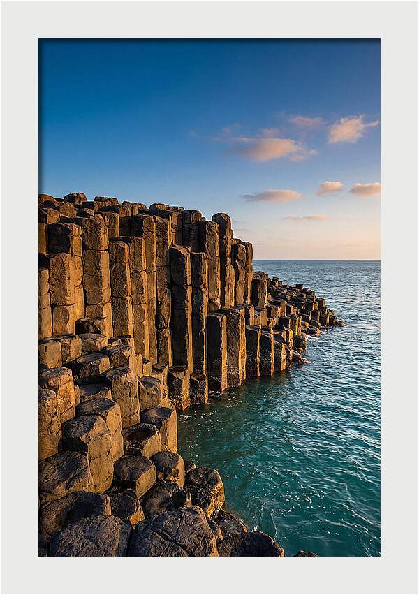 Penghu Basalt Columns At Golden Hour