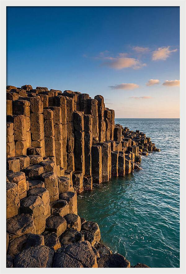 Penghu Basalt Columns At Golden Hour