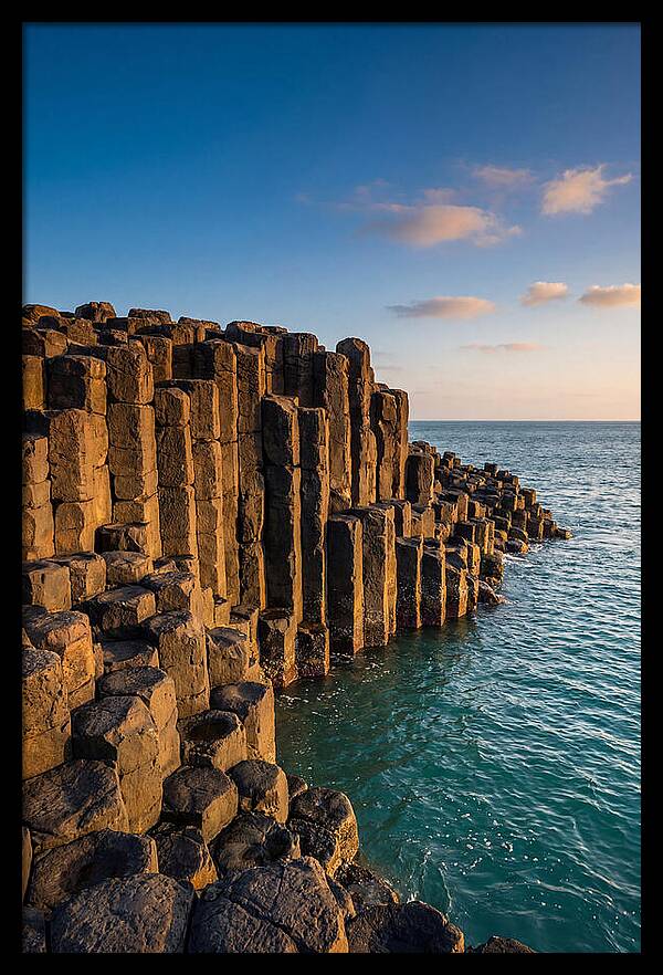 Penghu Basalt Columns At Golden Hour