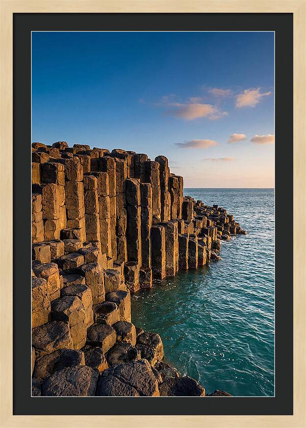 Penghu Basalt Columns At Golden Hour