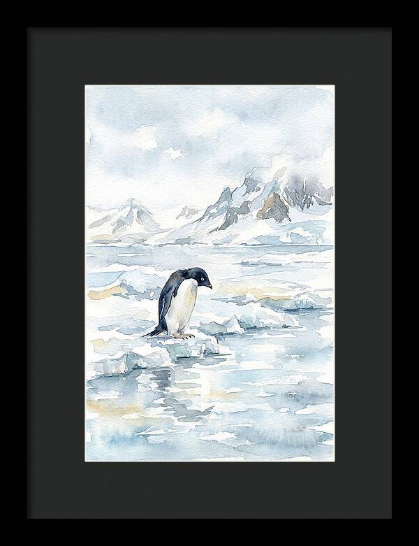 Penguin In A Frozen Landscape