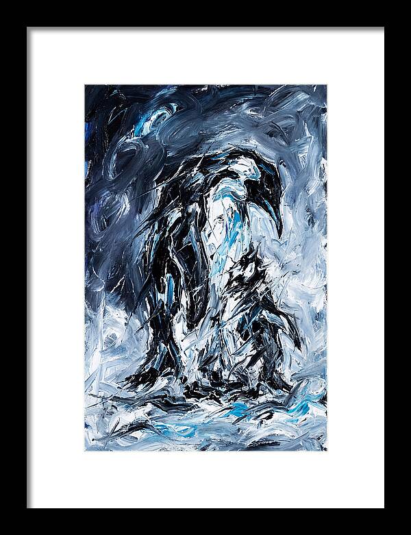 Penguin In Expressionist Style