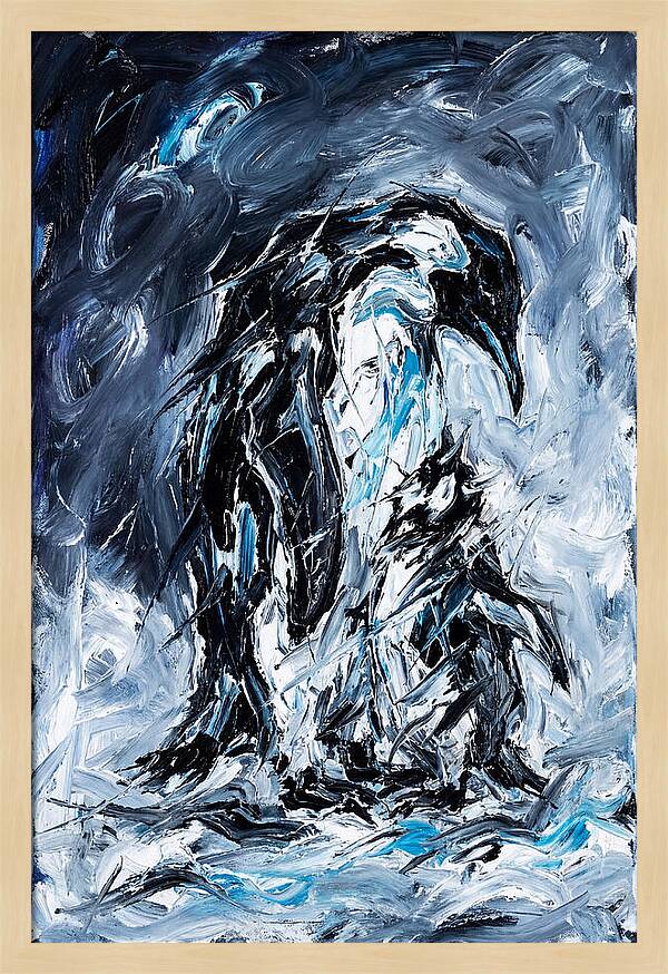Penguin In Expressionist Style