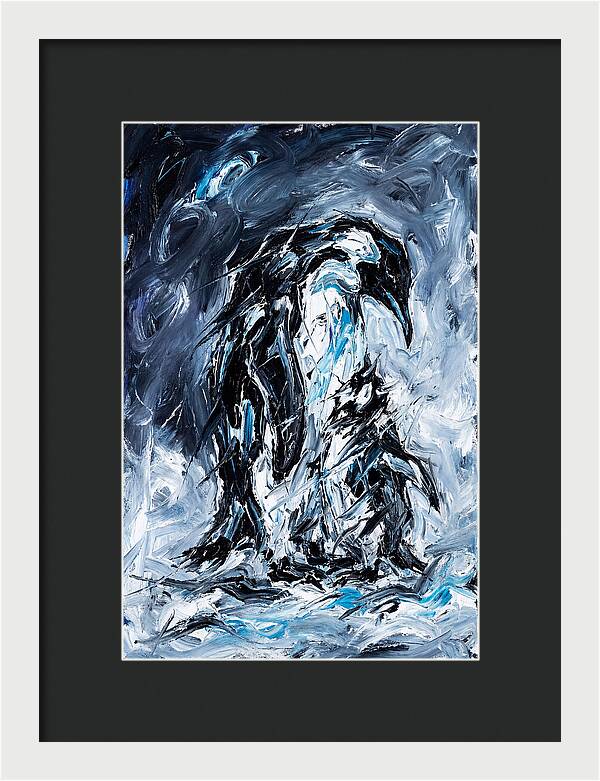 Penguin In Expressionist Style