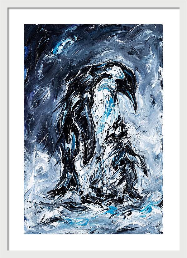 Penguin In Expressionist Style
