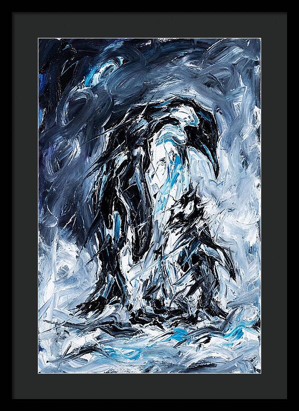 Penguin In Expressionist Style