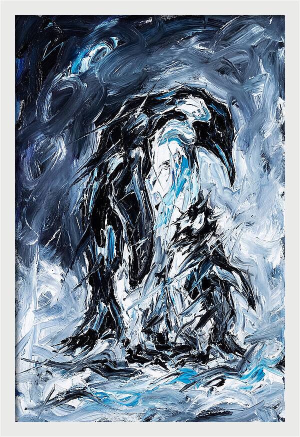 Penguin In Expressionist Style