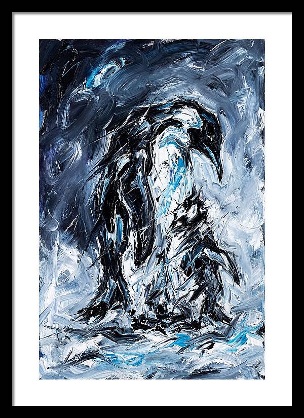 Penguin In Expressionist Style