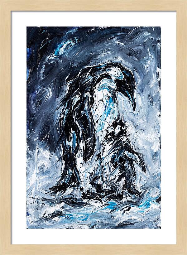 Penguin In Expressionist Style