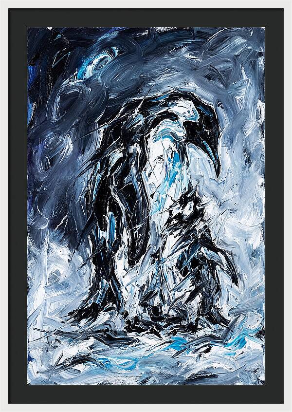 Penguin In Expressionist Style