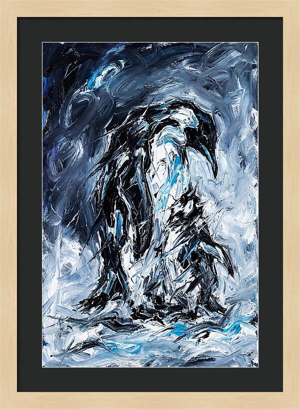 Penguin In Expressionist Style