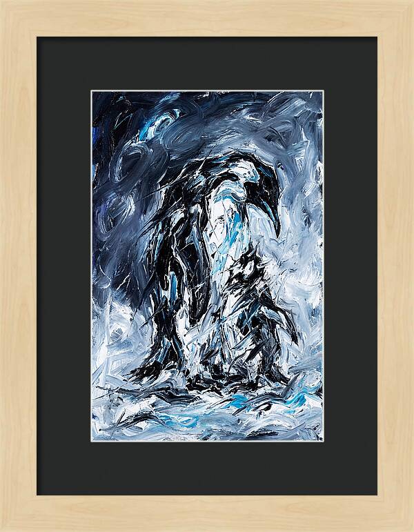 Penguin In Expressionist Style