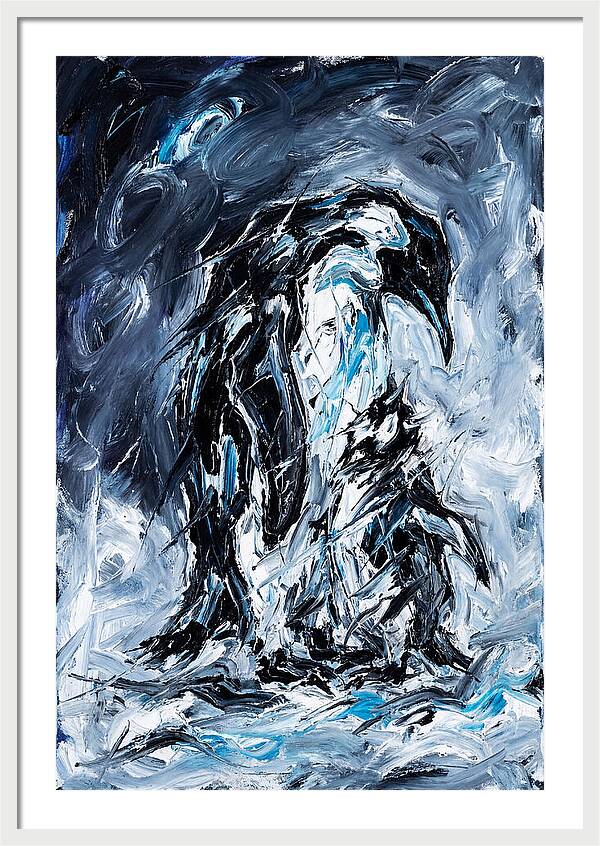 Penguin In Expressionist Style